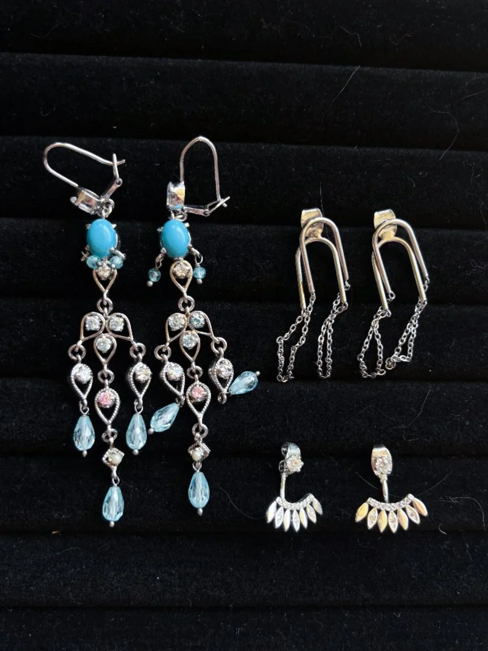 Silver earring bundle